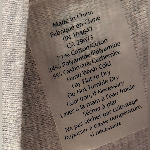 KINROSS Cashmere V-Neck Collared Button Long Sleeve Stripe Cardigan S NWT - Picture 6 of 6